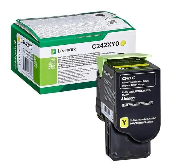 Lexmark Toner C242XY0 Yellow 3.5K