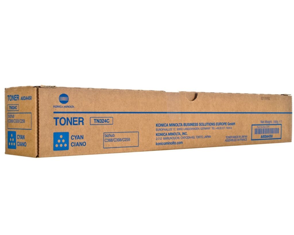 Minolta Toner TN-324C C258 Cyan 26K